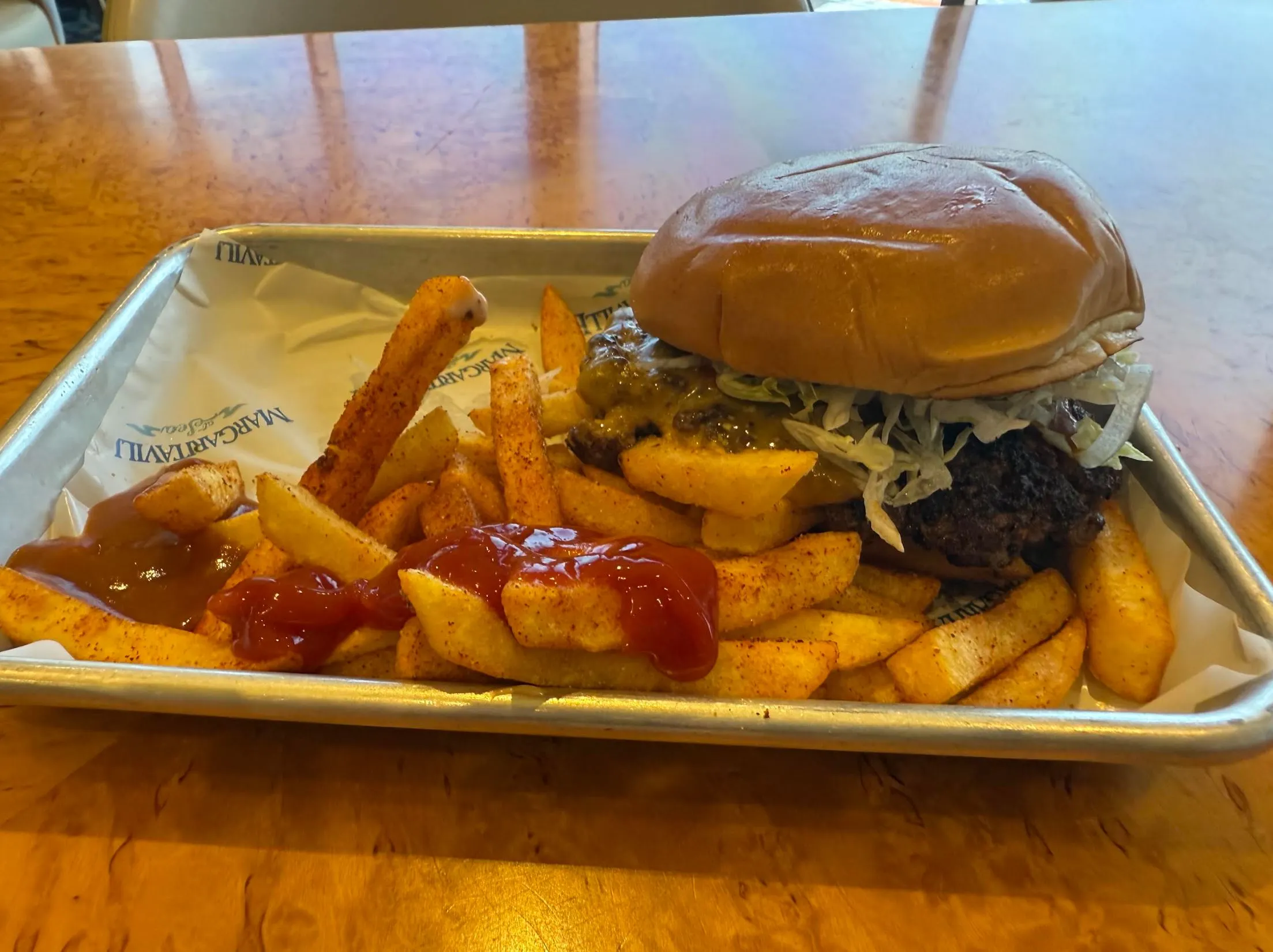 Cheeseburger in paradise.